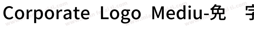 Corporate Logo Mediu字体转换